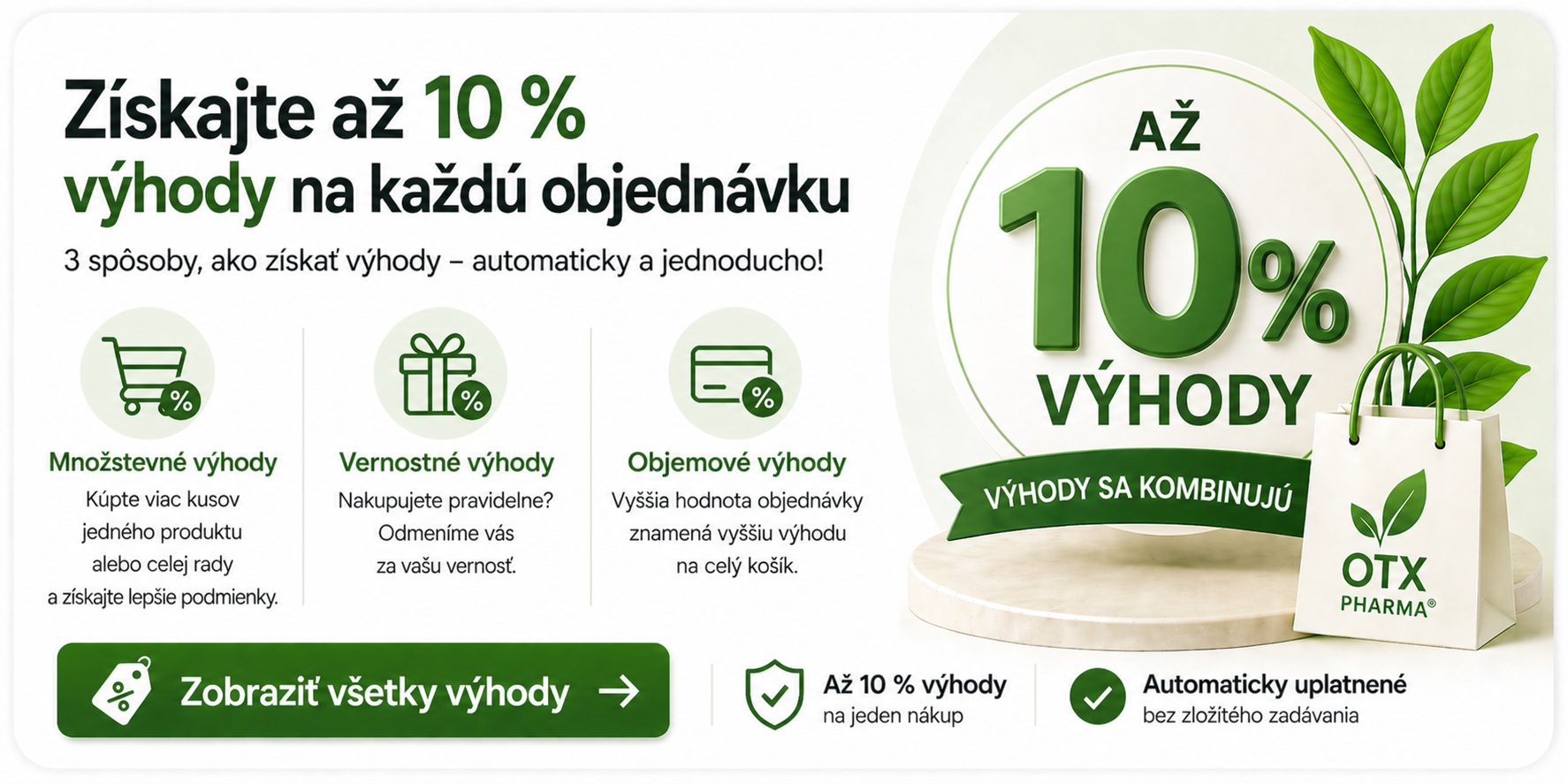 Výhody a bonusy OTX Pharma®