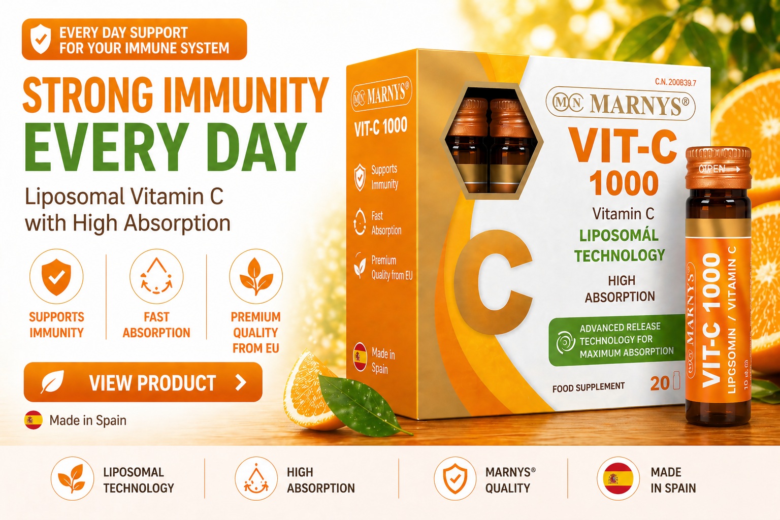 MARNYS Vitamin C 1000 – liposomal vitamin C for immunity