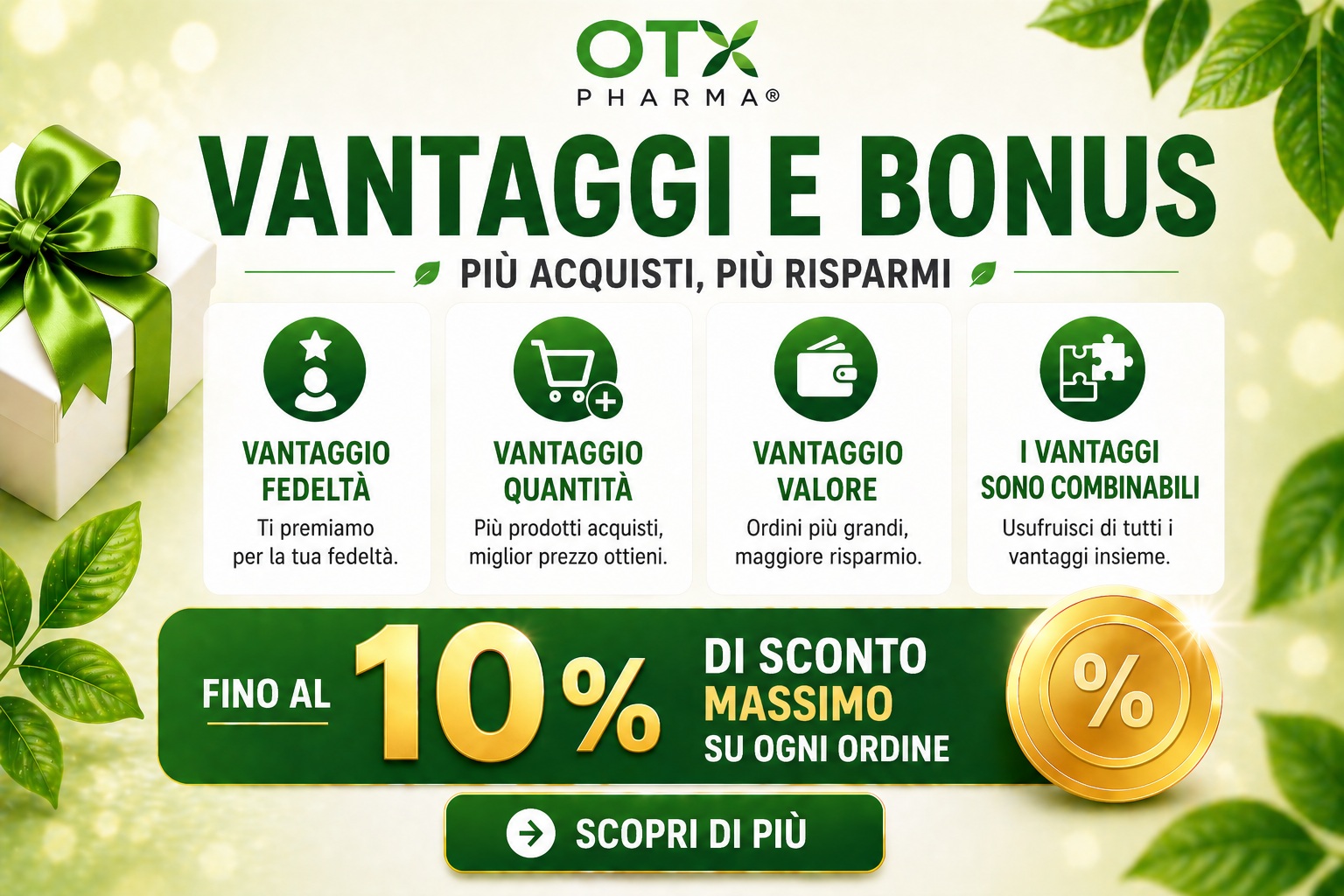 Vantaggi e Bonus OTX Pharma®