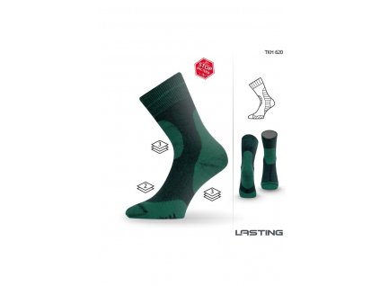 Lasting funkční ponožky TKH zelené