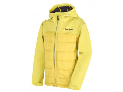 Husky Dětská softshell plněná bunda Swany K lime green