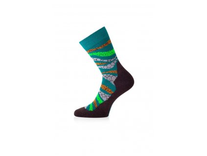 Lasting merino ponožky WLF zelené