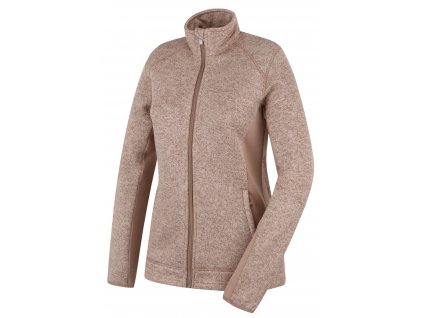 Husky Dámský fleecový svetr na zip Alan beige