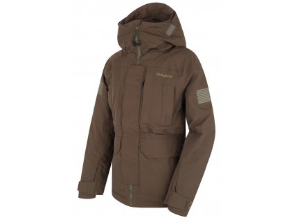 Husky Dětská hardshell plněná bunda Nigalo K deep khaki