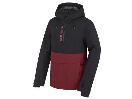 Husky Pánská outdoor bunda Nabbi black/bordo