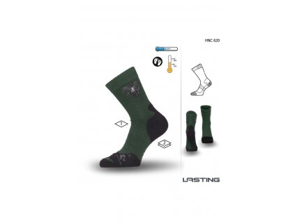 Lasting funkční ponožky HNC zelené