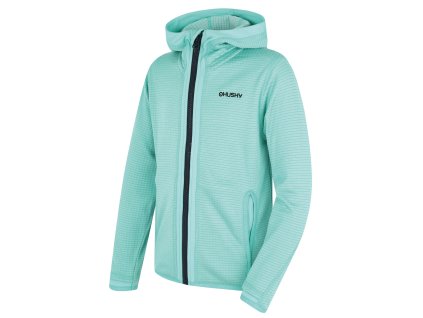 Husky Dětská mikina kapucí Artic Zip K turquoise/black blue