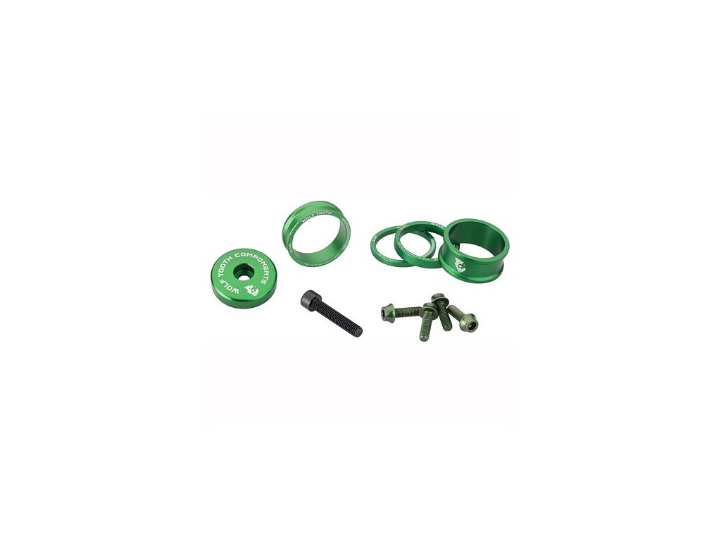 207012 wolf tooth sada anodized color kit zelena