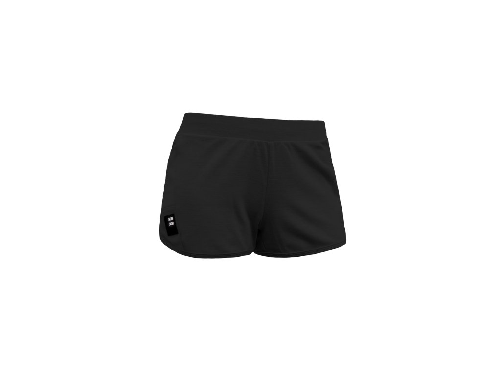SENSOR MERINO UPPER traveller dámské šortky černá (Velikost S)
