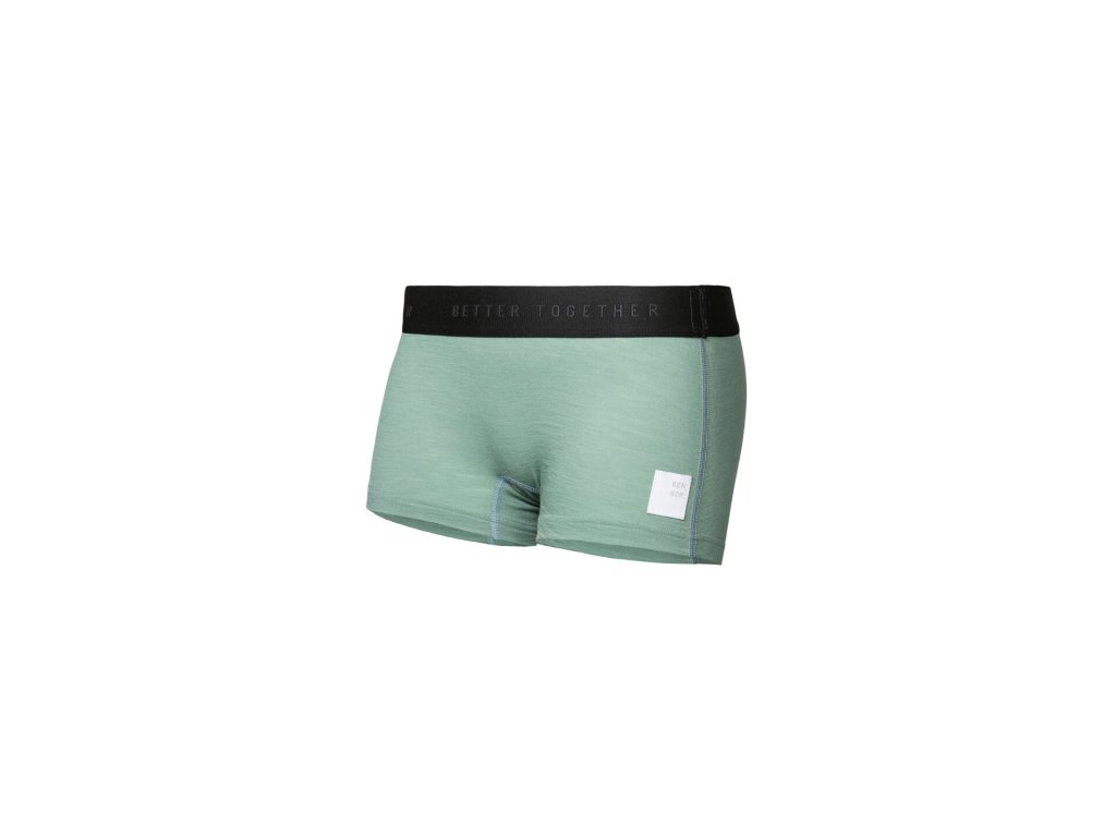 SENSOR MERINO CORDURA dámské kalhotky s nohavičkou basil green (Velikost L)