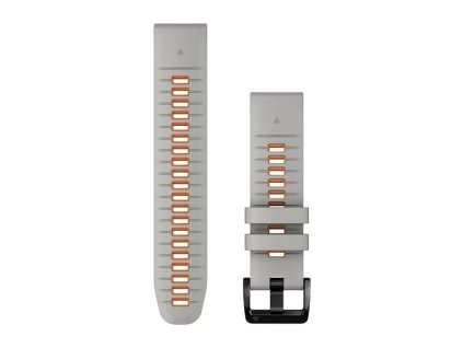 262176 garmin hodinkove reminky quickfit 22 mm fog gray ember orange silicone