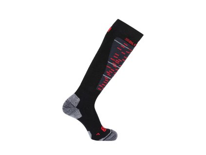 ponožky Salomon Mission black/matador-x - (Velikost S)