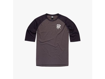 RACE FACE triko 3/4 COMMIT Tech Top charcoal (Velikost M)