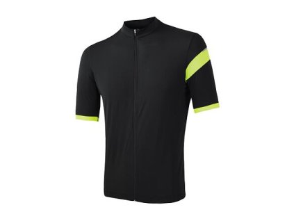 SENSOR CYKLO COOLMAX CLASSIC pánský dres kr.rukáv celozip true black (Velikost S)
