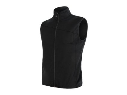 SENSOR MERINO EXTREME pánská vesta černá (Velikost S)