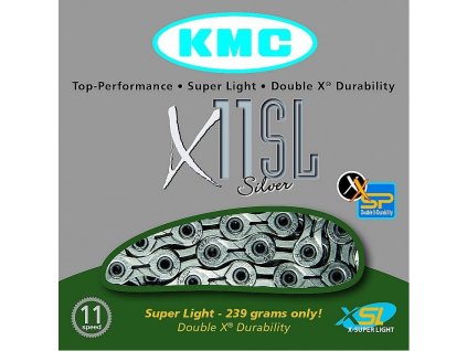 189975 retez kmc x 11 sl silver superlight 114 clanku