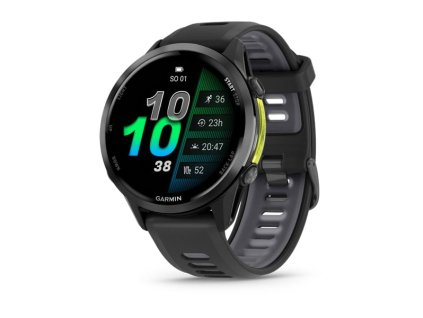 287812 garmin forerunner 970 titanova luneta carbon grey dlc pouzdro black a silikonovy reminek black white