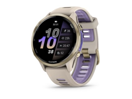 287815 garmin forerunner 970 soft gold titanova luneta pouzdro french grey a polopruhledny reminek french grey indigo