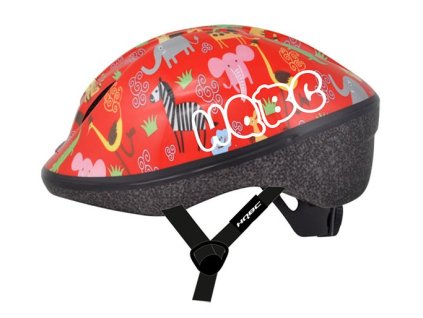 přilba HQBC dětská FUNQ Animals S/48-54cm červená (Velikost 48-54cm)