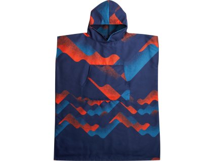 PACKTOWL CHANGING PONCHO Riso Wave pončo/ručník barevné vlny (Velikost L/XL, Barva Riso Wave)