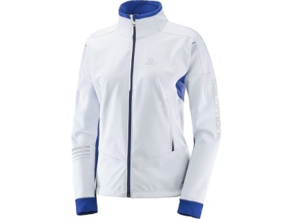 bunda Salomon Lightning Warm sshell W white/soda 17/18 - (Velikost L)