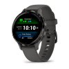 201555 garmin venu 3s slate gray silicone band