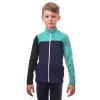 SENSOR COOLMAX THERMO dětská mikina celozip deep blue/sea green/černá (Velikost 110)