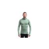 SENSOR MERINO DF pánské triko dl.rukáv s kapucí basil green (Velikost S)