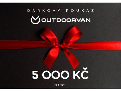 Dárkový poukaz v hodnotě 5000 Kč