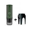Cestovní kávovar Outin Nano Portable - Forest Green + Stojánek zdarma