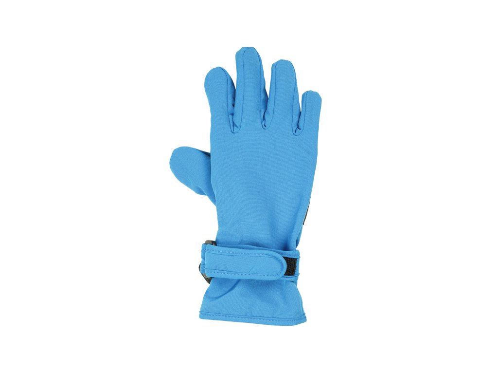 Kvalitní dětské zimní nepromokavé softshellové rukavice prstové Maximo v  modré barvě | OUTDOORBABY