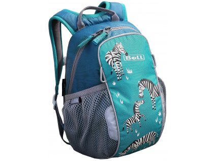 Kvalitní nylonový, komfortní a propracovaný batoh pro předškoláky Boll Bunny 6L turquoise v tyrkysové barvě