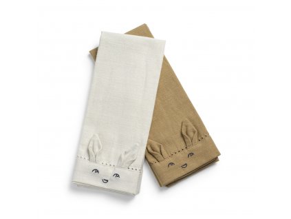 Baby Napkins 2pcs Lily White Warm sand 60285103110NA 1 1400px