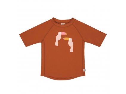 LÄSSIG Short Sleeve Rashguard Toucan Rust