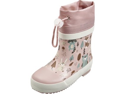 Nízké gumáky Playshoes růžové - lesní zvířátka