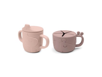 3220 peekaboo set hrnecku snack drink deer friends ruzovy