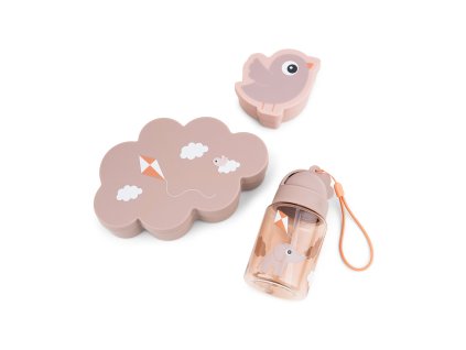 41634 svacinovy obedovy box a lahvicka playground ruzova