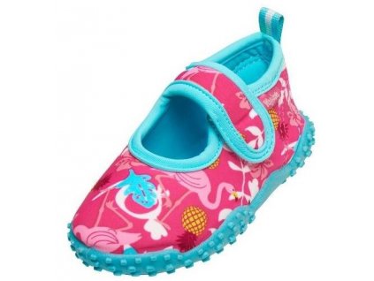Kvalitní dětské lehké a prodyšné boty do vody Playshoes plameňák 