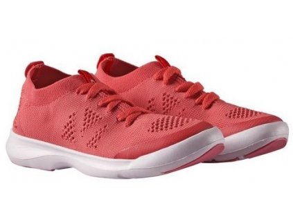 Kvalitní dětské lehké a prodyšné tenisky Reima Fresh Slipon - Bright red v červené barvě