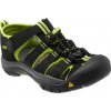 Kvalitní dětské odolné sandály pro sport a výlety Keen Newport H2 black/lime green v černo-zelené barvě