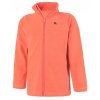 Kvalitní dětská hřejivá jarní fleecová mikina Color Kids Tembing fleece jacket Fiery coral v oranžové barvě