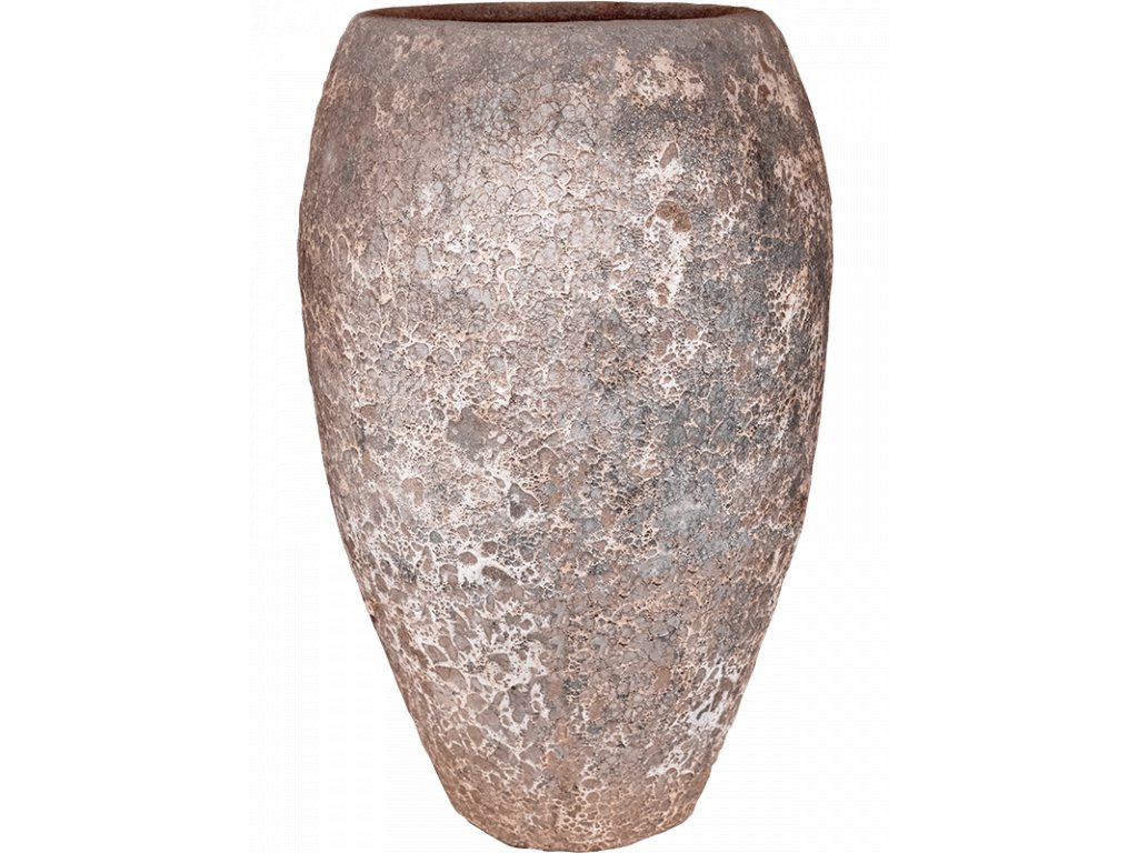 Moderní keramický květináč Baq Lava, Emperor relic rust metal