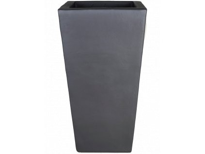 Moderní keramický květináč Plain, Kubis Anthracite