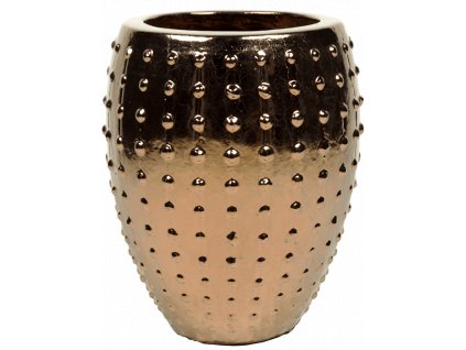 Moderní keramický květináč  Laos, Emperor Gold