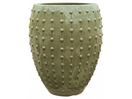Moderní keramický květináč  Laos, Emperor Green