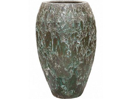 Moderní keramický květináč Baq Lava, Emperor relic jade