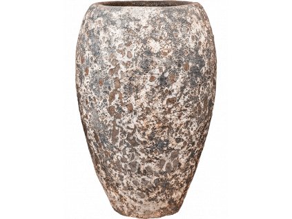 Moderní keramický květináč Baq Lava, Emperor relic rust metal