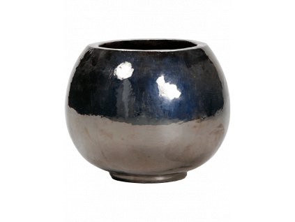 Moderní keramický květináč Plain, Globe Metal Glaze
