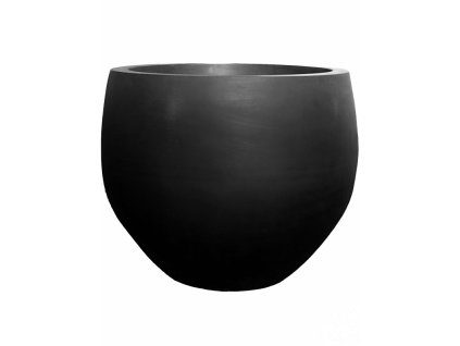 Moderní květináč Fiberstone Jumbo Orb Black M