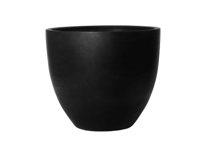 Moderní květináč Fiberstone Jumbo Round Black L